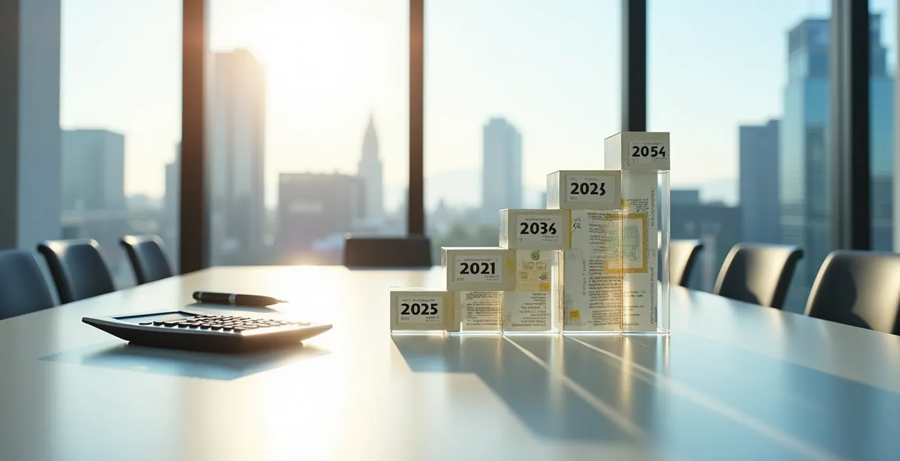 Visualisierung einer Anleihen-Leiter-Strategie mit gestaffelten Laufzeiten