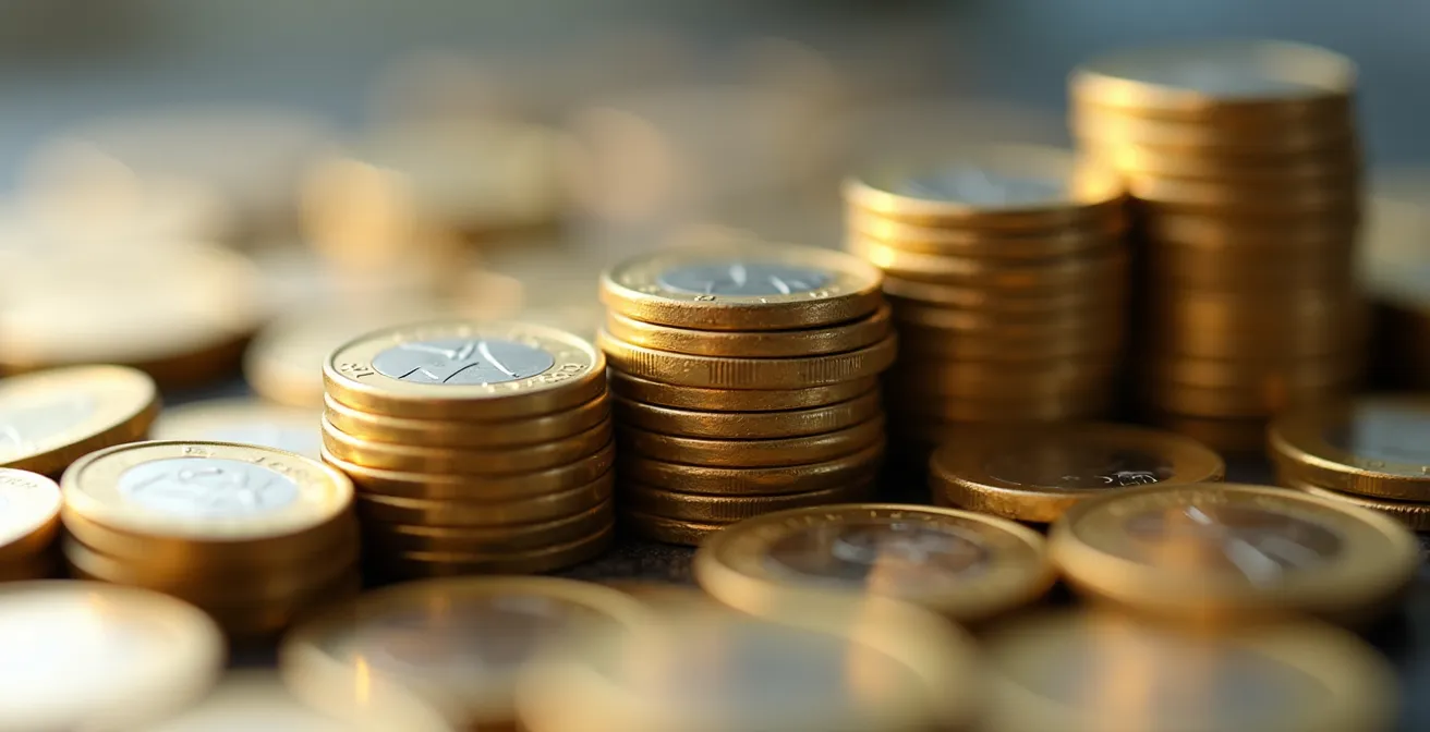 Visualisierung der Aufteilung einer Baufinanzierung in verschiedene Darlehensbausteine