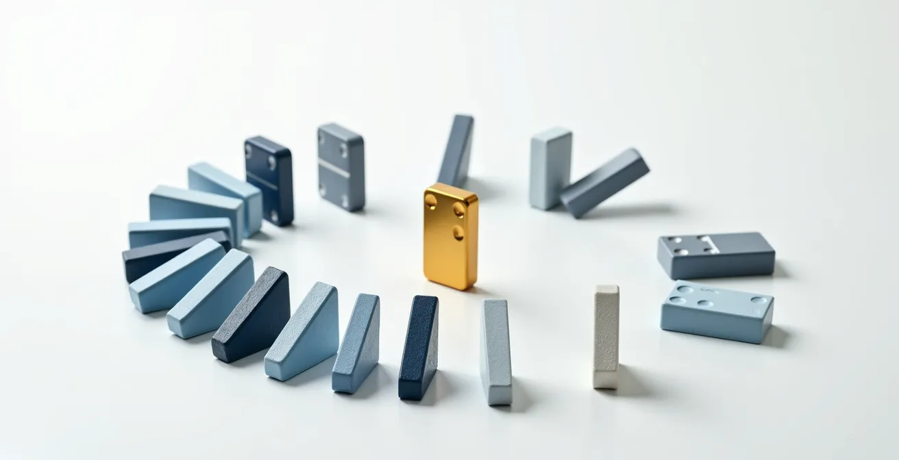 Visualisierung des Klumpenrisikos bei DAX-Konzentration im Portfolio